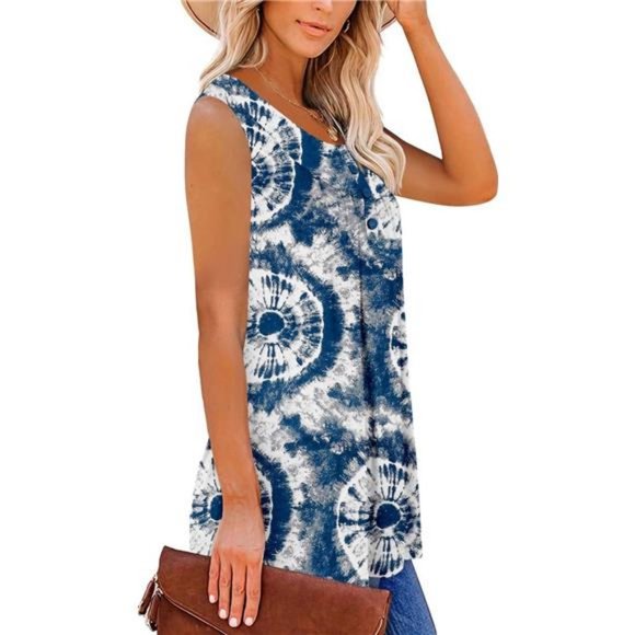 Womens Tank Tops and Short Sleeve Floral Summer Tops - Picture 9 of 12